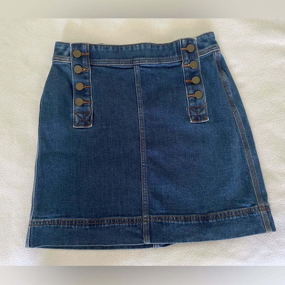 Loft Outlet | Medium Wash Denim Skirt